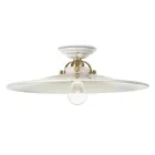 Plafon de cerâmica de design rústico feito na Itália por Ferroluce Viadurini