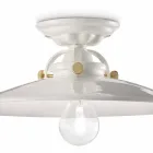 projeto de teto de cerâmica e parafusos de ouro Louise Ferroluce Viadurini