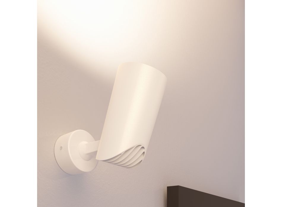 Refletor ajustável para teto em alumínio branco ou preto 4 peças - Lazzaro Viadurini