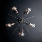 Luminárias de teto de ferro fabricadas na Itália para decoração de interiores - Holanda Viadurini