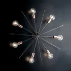 Luminárias de teto de ferro fabricadas na Itália para decoração de interiores - Holanda Viadurini