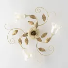 Luminária de teto em ferro laqueado cor marfim, fabricada na Itália, para decoração de interiores - Marrakech Viadurini