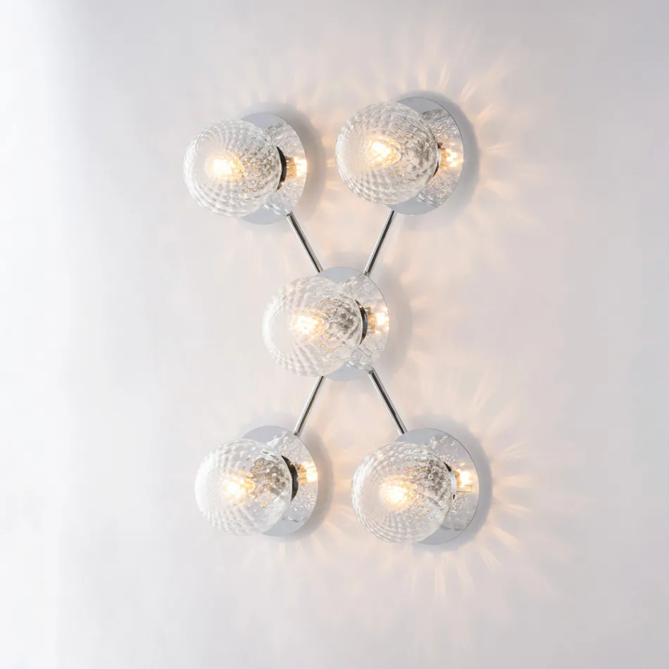 Luminária de teto de ferro fabricada na Itália para decoração de interiores - Como Viadurini