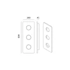 Lâmpada do teto em majólica toscana feita à mão na Itália - Toscot Vivaldi Viadurini