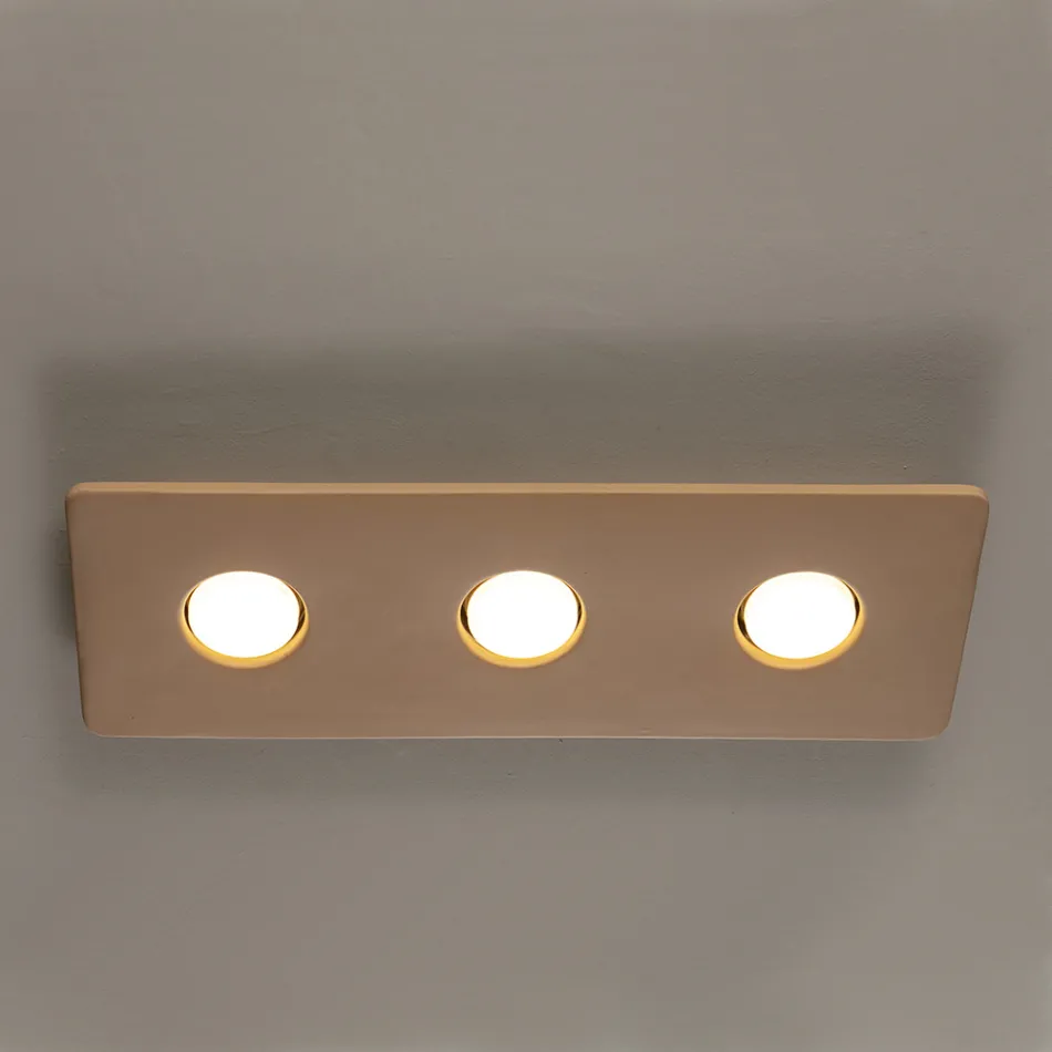 Lâmpada do teto em majólica toscana feita à mão na Itália - Toscot Vivaldi Viadurini