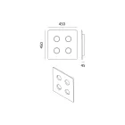 Lâmpada de teto majólica toscana vitrificada feita na Itália - Toscot Vivaldi Viadurini