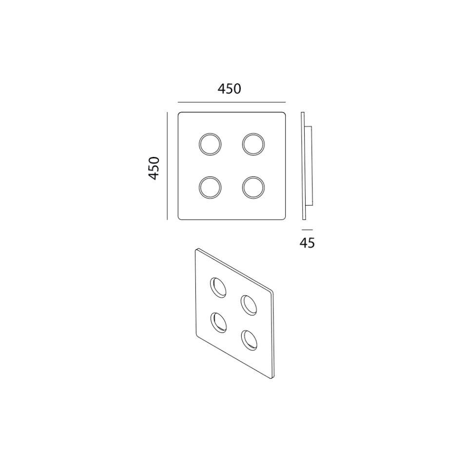 Lâmpada de teto majólica toscana vitrificada feita na Itália - Toscot Vivaldi Viadurini