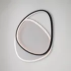 Luminária de teto metálica LED Ophiuchus preta e branca para iluminação de interiores. Viadurini