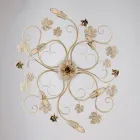 Luminária de teto LED cromada de fabricação italiana para espaços modernos – Fiore Viadurini