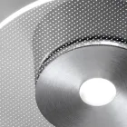 Luminária de teto metálica com difusor de plexiglass micropontilhado - Nora Viadurini