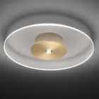 Luminária de teto metálica com difusor de plexiglass micropontilhado - Nora Viadurini