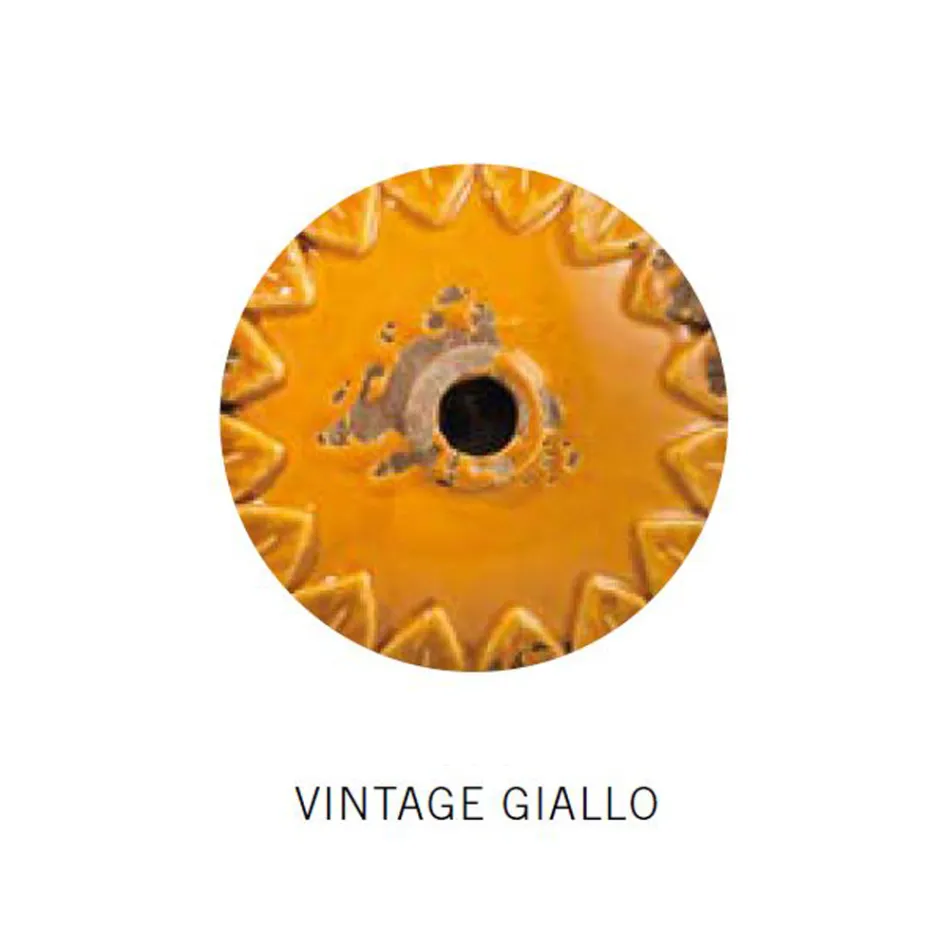 Lâmpada de teto industrial 3 focos em ferro e cerâmica artesanal - loft Viadurini