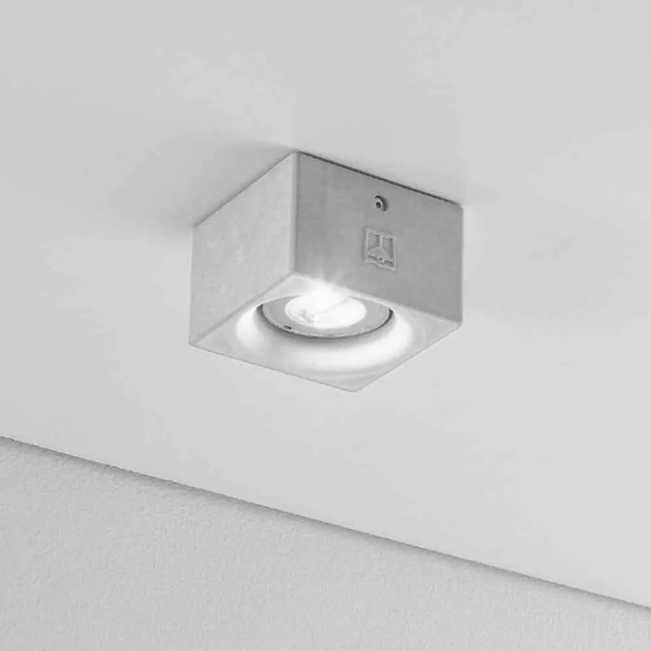 Gesso teto moderno design quadrado ou cimento Nadir Viadurini