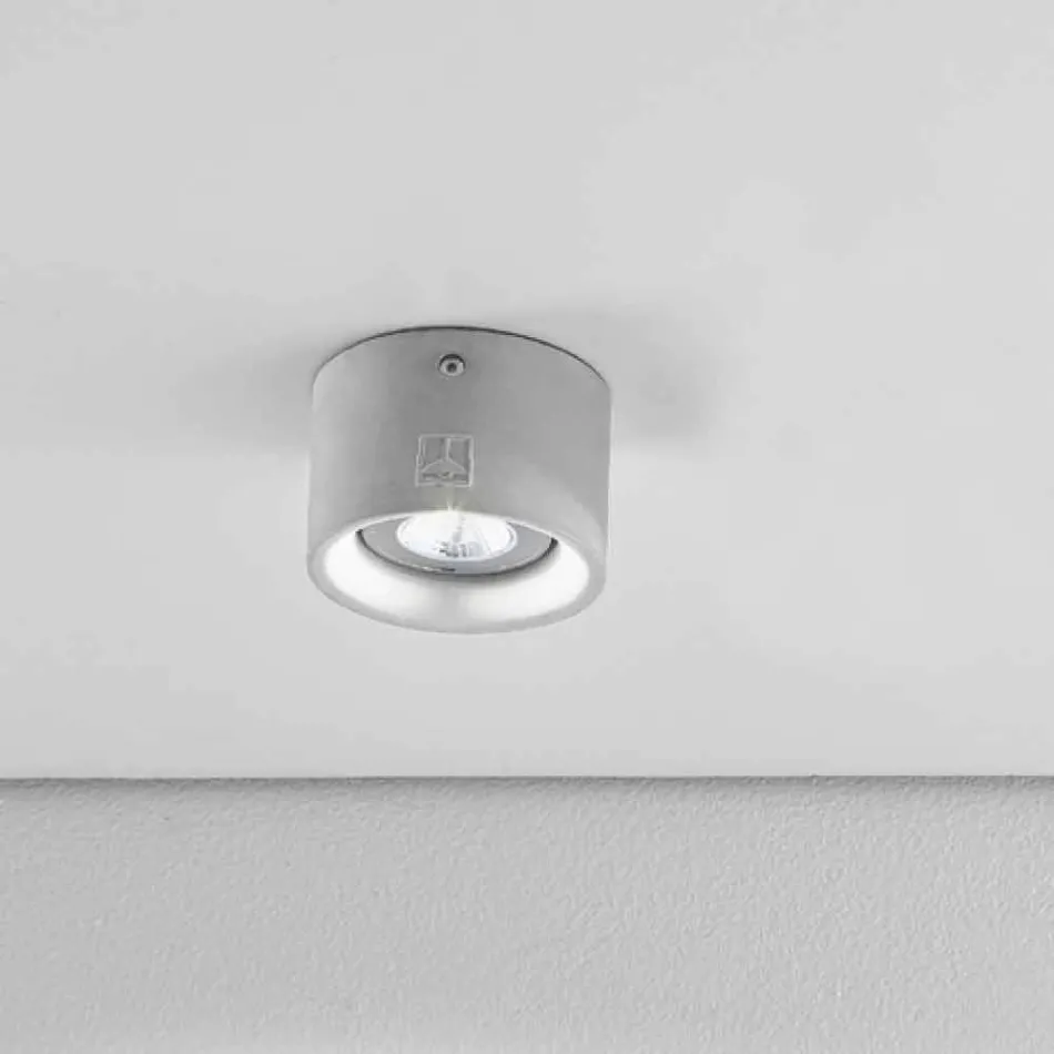 Teto de gesso redondo e cimento Nadir 8 Aldo Bernardi Viadurini