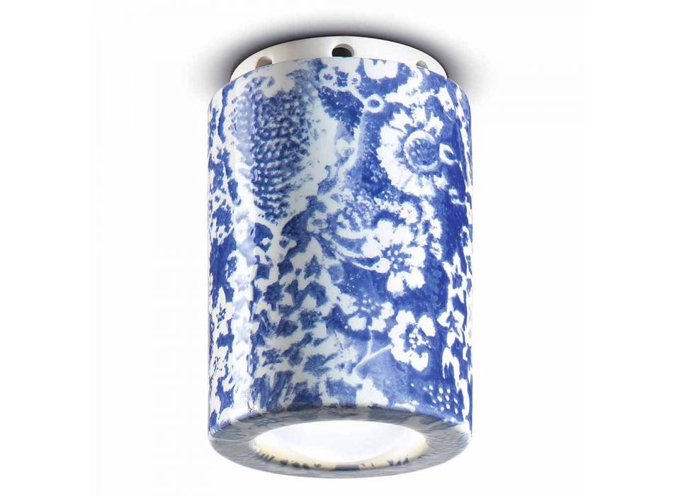 Lâmpada do teto vintage em cerâmica Made in Italy - Ferroluce Pi Viadurini