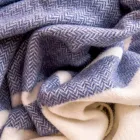 Xadrez de mistura de lã ultramacio e fofo feito na Itália - Caldoso Viadurini