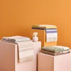 Xadrez de mistura de lã ultramacio e fofo feito na Itália - Caldoso Viadurini