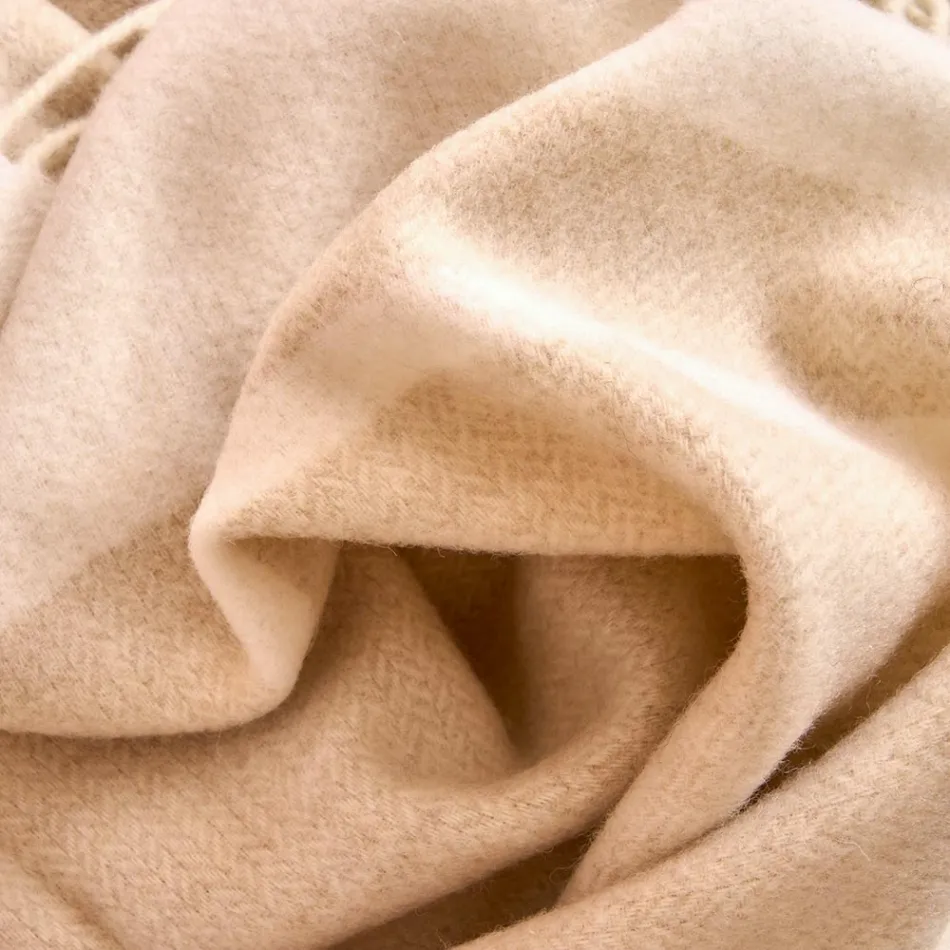 Xadrez de mistura de lã ultramacio e fofo feito na Itália - Caldoso Viadurini