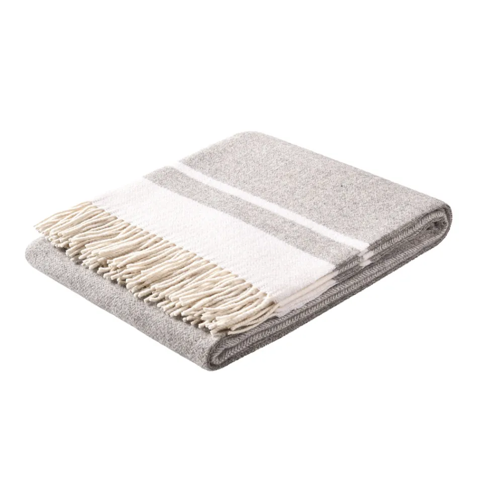 Xadrez de mistura de lã ultramacio e fofo feito na Itália - Caldoso Viadurini