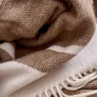 Xadrez de mistura de lã ultramacio e fofo feito na Itália - Caldoso Viadurini