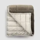 Xadrez em Cetim de Algodão e Chenille com Borda Lurex, Giz ou Retrô - Tortoro Viadurini