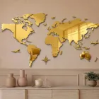 Artemia - Mapa de parede em acrílico tricolor, fabricado na Itália Viadurini