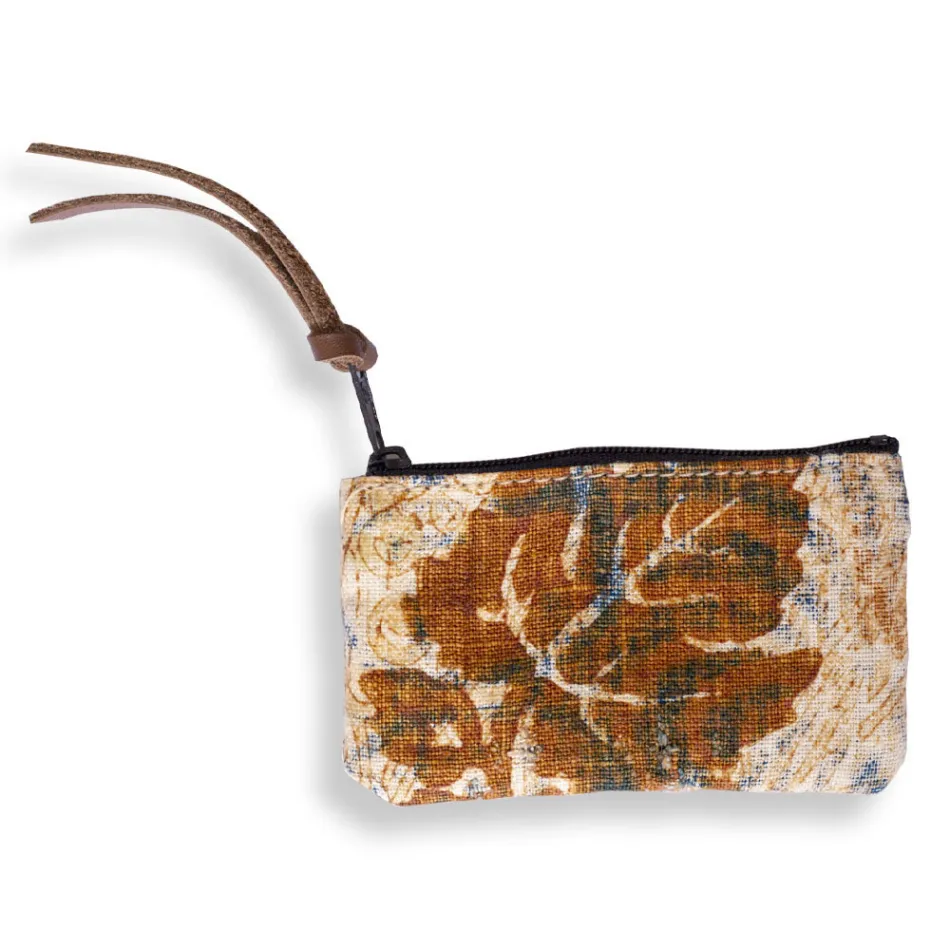 Bolsa Clutch Artística Estampada à Mão, Peça Única em Algodão, 2 Peças - Viadurini by Marchi Viadurini