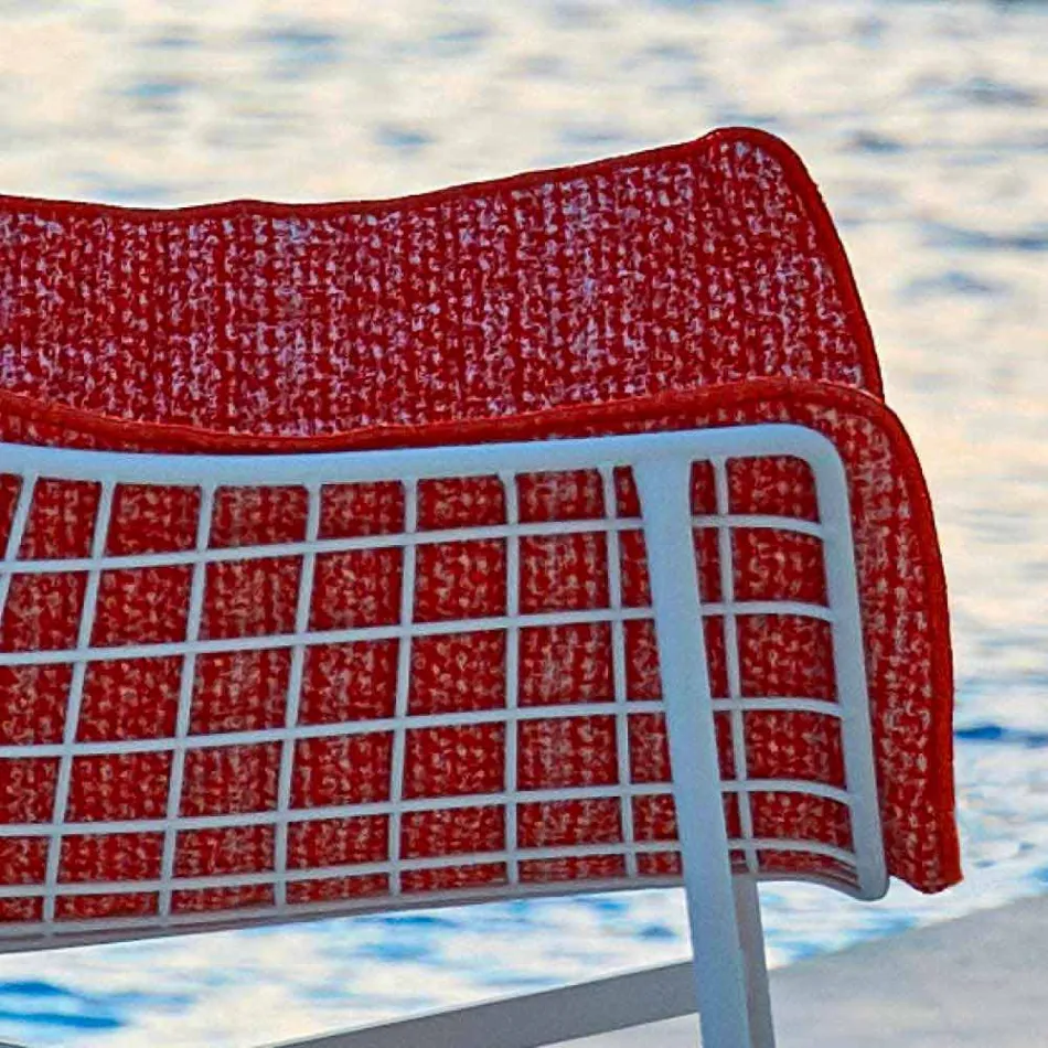 Varaschin Summer Set poltrona de balanço para jardim em aço e madeira Viadurini