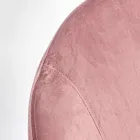 Poltrona estofada de balanço com efeito de veludo design escandinavo - Pippy Viadurini