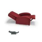 Cadeira elevatória de 2 motores com massagem shiatsu made in Italy Bria Viadurini