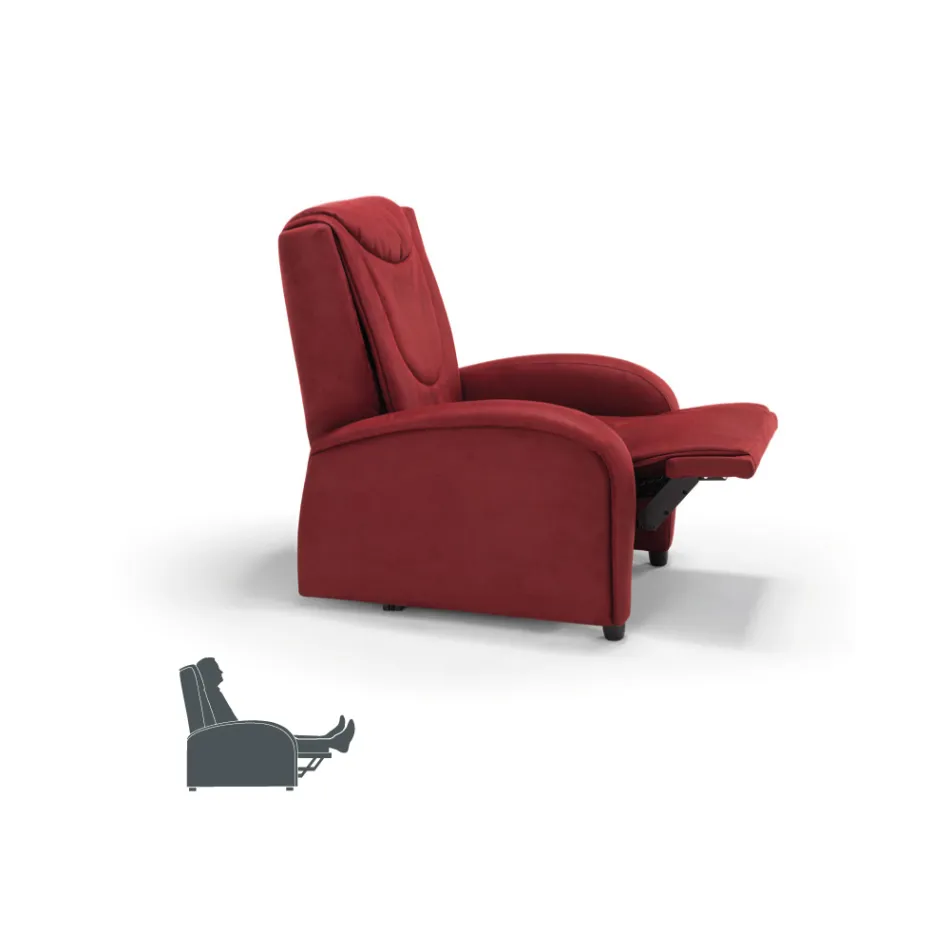 Cadeira elevatória de 2 motores com massagem shiatsu made in Italy Bria Viadurini