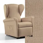 Poltrona elevatória com funções de elevação, relaxamento e cama Made in Italy - Talita Viadurini