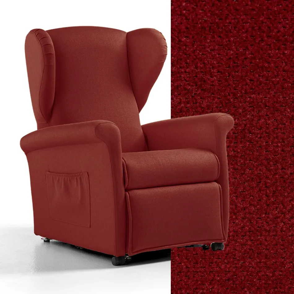 Poltrona elevatória com funções de elevação, relaxamento e cama Made in Italy - Talita Viadurini