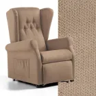 Poltrona elevatória em tecido com funções de elevação, relaxamento e cama - Romina Viadurini