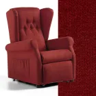 Poltrona elevatória em tecido com funções de elevação, relaxamento e cama - Romina Viadurini