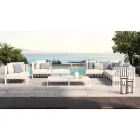 Poltrona Externa de Canto Direito em Alumínio e Alças Made in Italy - Juliediv Viadurini