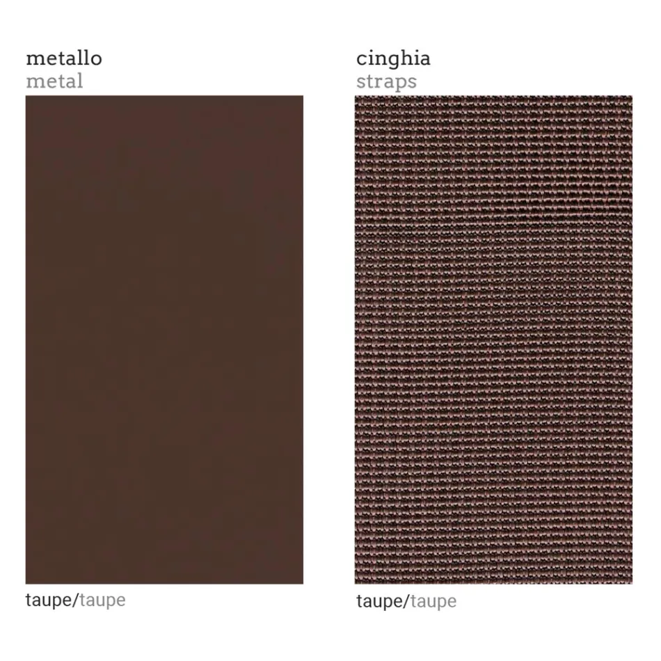 Poltrona Externa de Canto Direito em Alumínio e Alças Made in Italy - Juliediv Viadurini