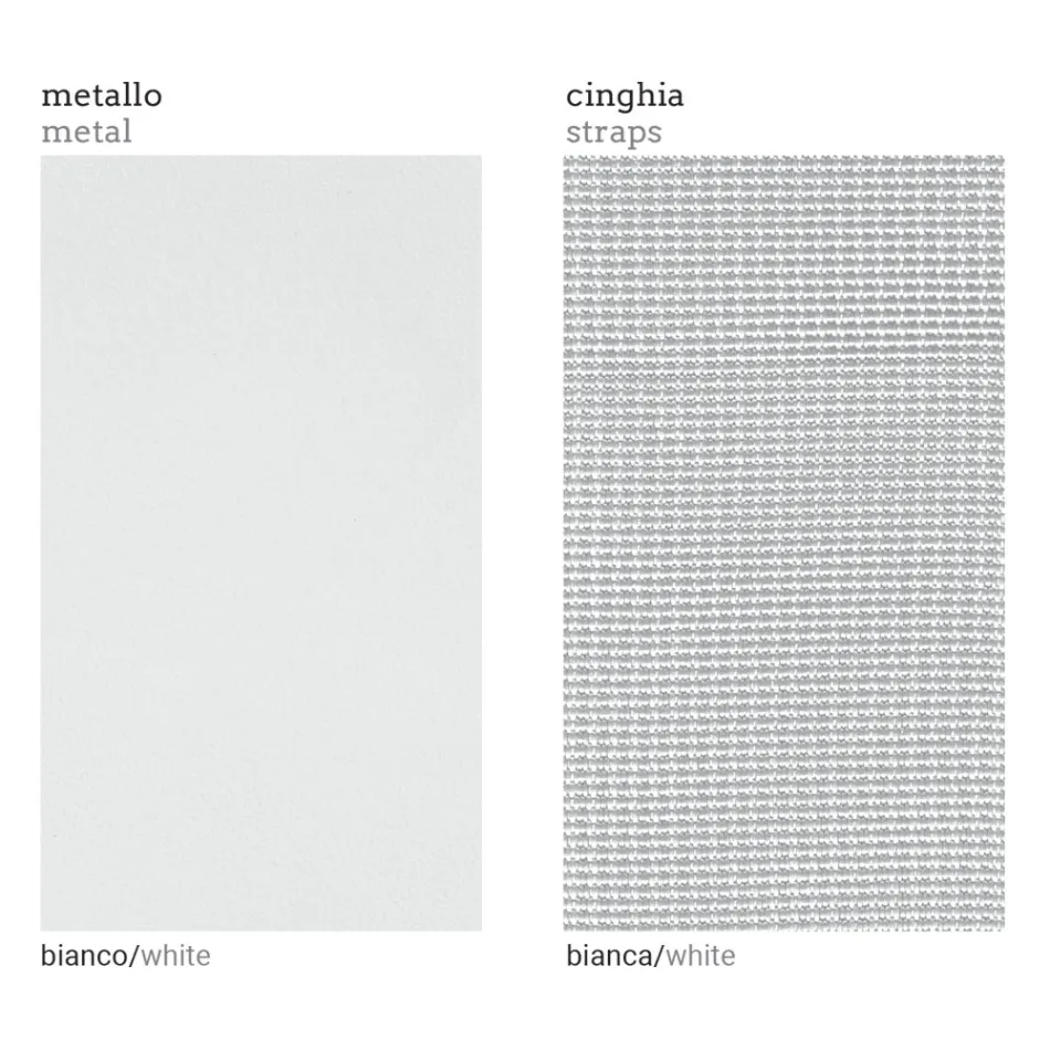 Poltrona de canto esquerdo ao ar livre em alumínio e alças fabricadas na Itália - Juliediv Viadurini