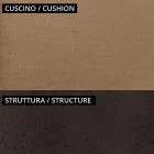 Poltrona baixa de jardim em metal e almofada Made in Italy - Fontana Viadurini