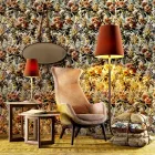 Design bergére poltrona em tecido Grilli Wilde 100% made in Italy Viadurini