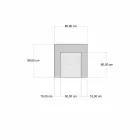 Poltrona de espreguiçadeira de design étnico em veludo cinza ou azul - fibra Viadurini