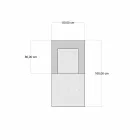 Poltrona de espreguiçadeira de design étnico em veludo cinza ou azul - fibra Viadurini