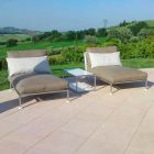 Poltrona Chaise Longue de Design Moderno para Jardim Fabricado na Itália - Ontário1 Viadurini