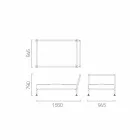 Poltrona Chaise Longue de Design Moderno para Jardim Fabricado na Itália - Ontário1 Viadurini