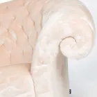 Balma capitonnè poltrona clássica de pele sintética Viadurini