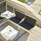 Poltrona com braços Slide Kami Design moderno made in Italy Viadurini