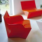 Poltrona com braços Slide Kami Design moderno made in Italy Viadurini
