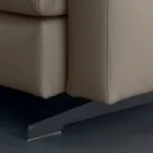 Poltrona com Almofada de Assento Acolchoada em Pena e Poliéster Fabricado na Itália - Malizioso Viadurini