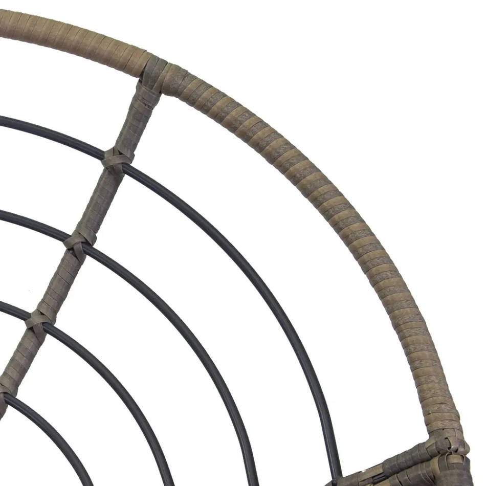 Poltrona com Estrutura de Alumínio Revestida com Poliratan e Mesa de Centro - Puntina Viadurini