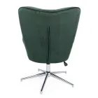 Poltrona com Estrutura Ajustável em Aço Cromado e Veludo - Giulia Viadurini